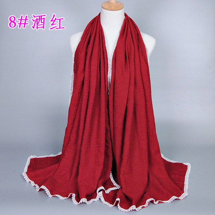 Women cotton lace scarf wholesale