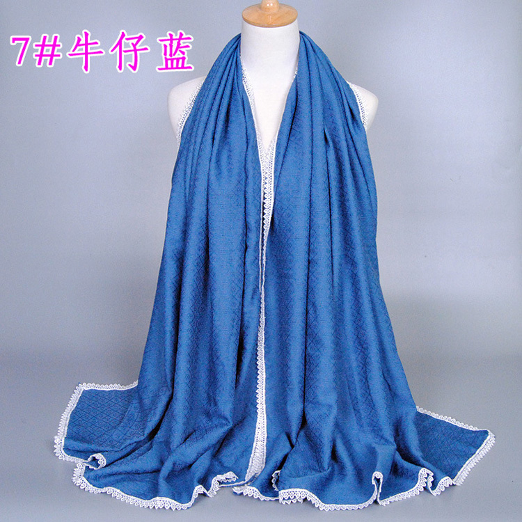 Women cotton lace scarf wholesale