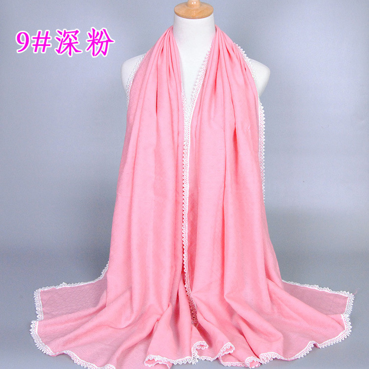 Women cotton lace scarf wholesale
