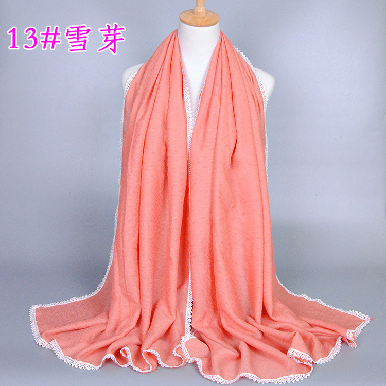 Women cotton lace scarf wholesale