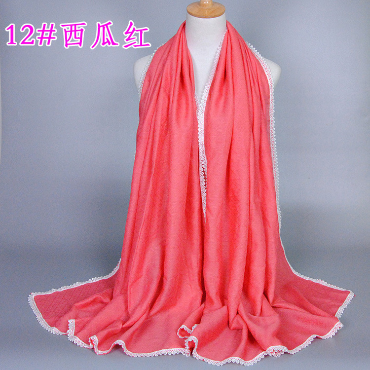 Women cotton lace scarf wholesale