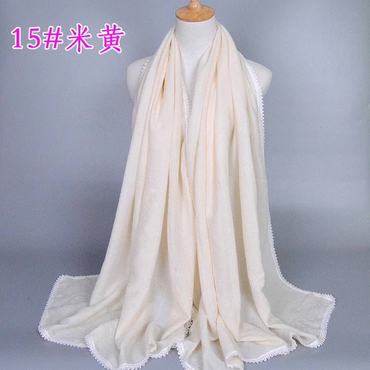 Women cotton lace scarf wholesale