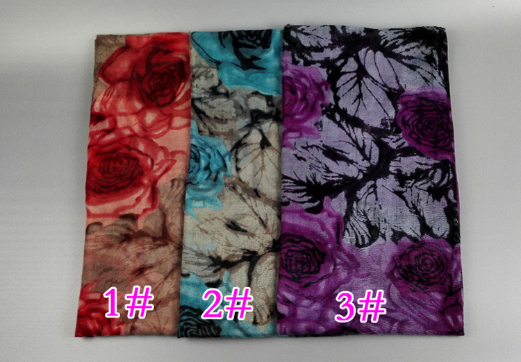 Watercolor floral scarf wholesale