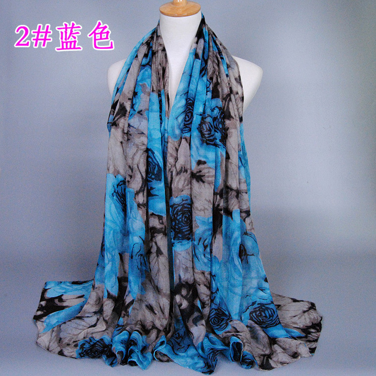 Watercolor floral scarf wholesale