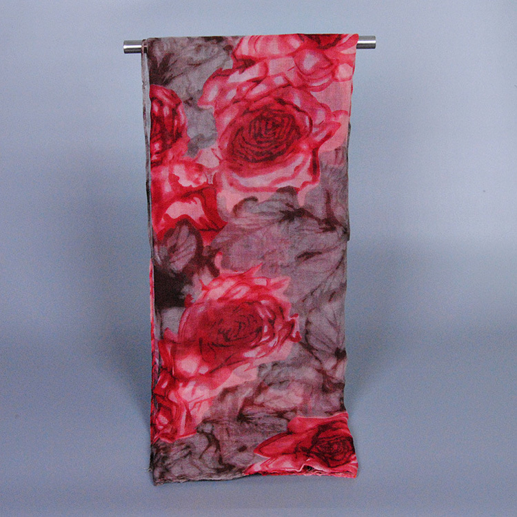 Watercolor floral scarf wholesale