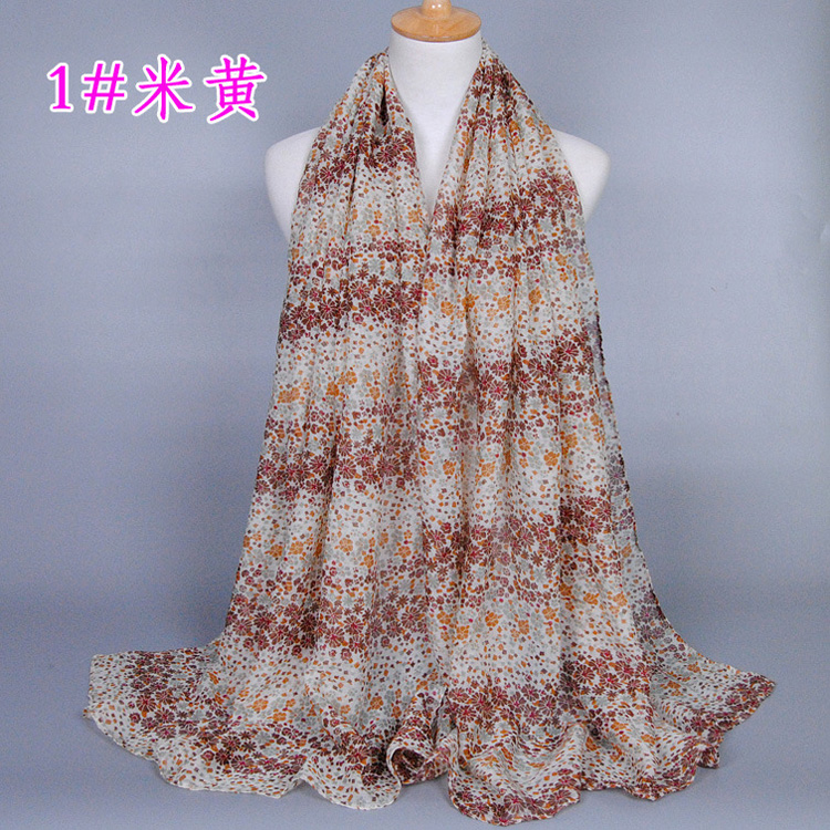 Viscose sunflower scarf wholesale