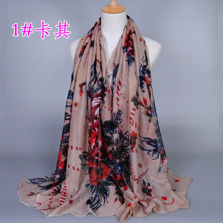 Women fashion viscose scarf wholesale