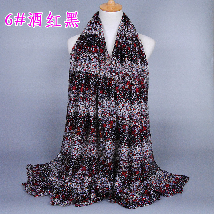 Viscose sunflower scarf wholesale