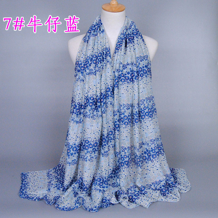 Viscose sunflower scarf wholesale