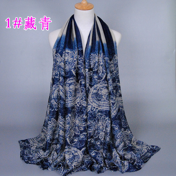 Viscose cashew flower scarf wholesale