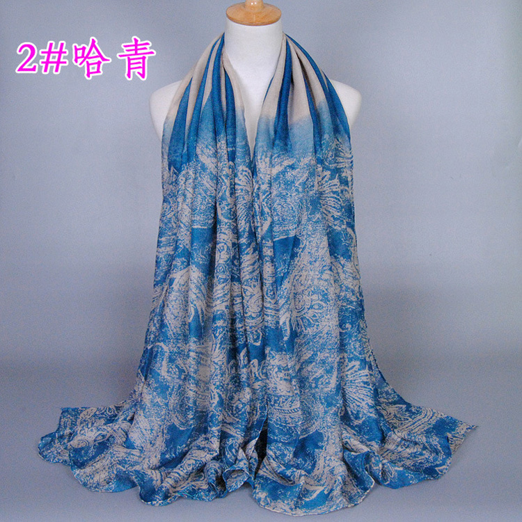 Viscose cashew flower scarf wholesale