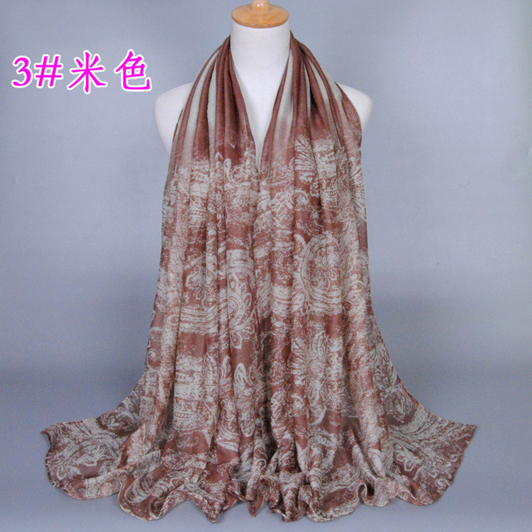 Viscose cashew flower scarf wholesale