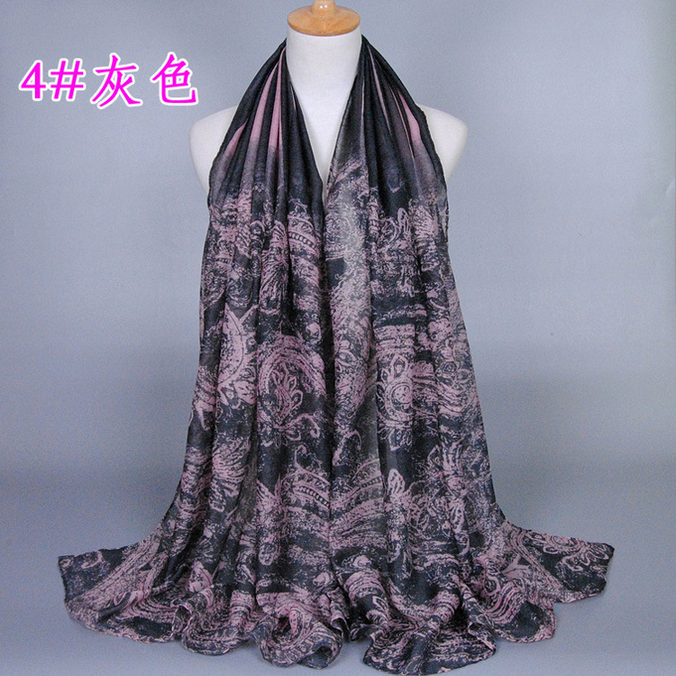 Viscose cashew flower scarf wholesale