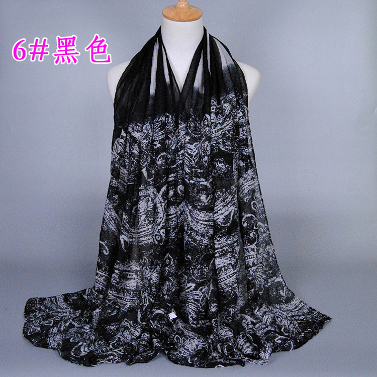 Viscose cashew flower scarf wholesale