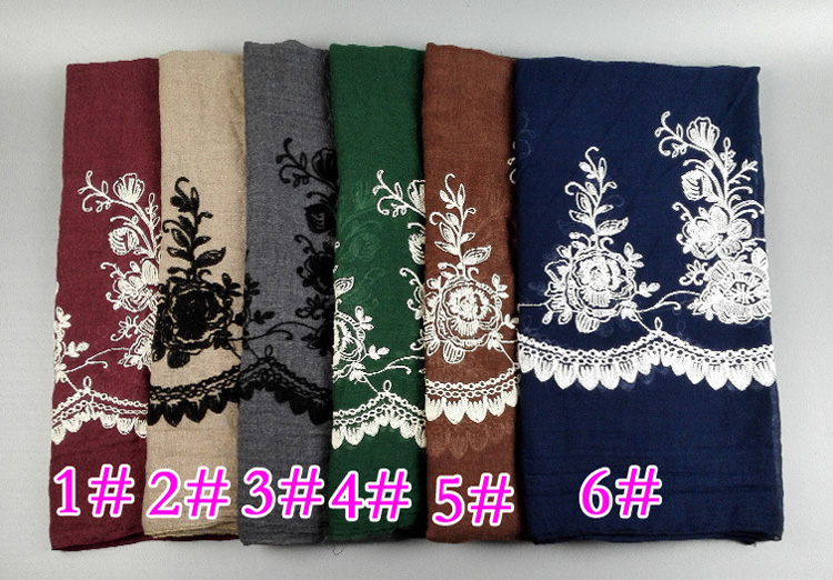 Wholesale embroidered infinity scarf