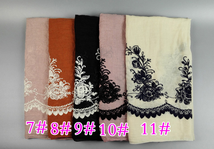 Wholesale embroidered infinity scarf