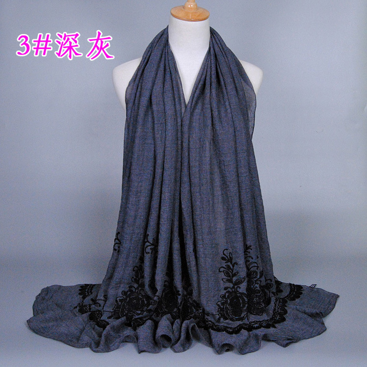 Wholesale embroidered infinity scarf