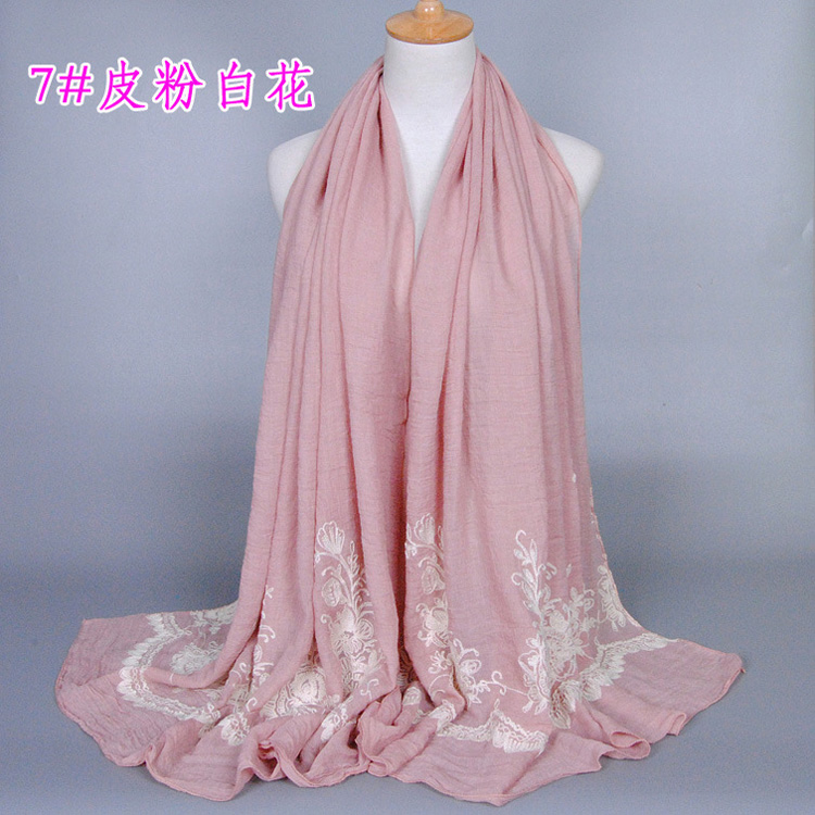 Wholesale embroidered infinity scarf