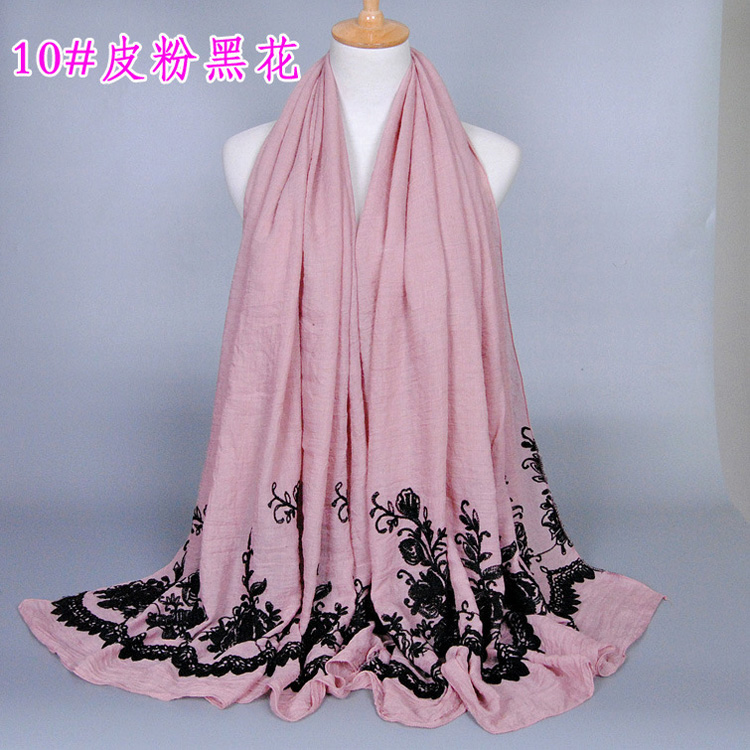 Wholesale embroidered infinity scarf