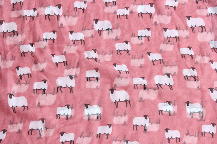 Silk animal print scarf wholesale