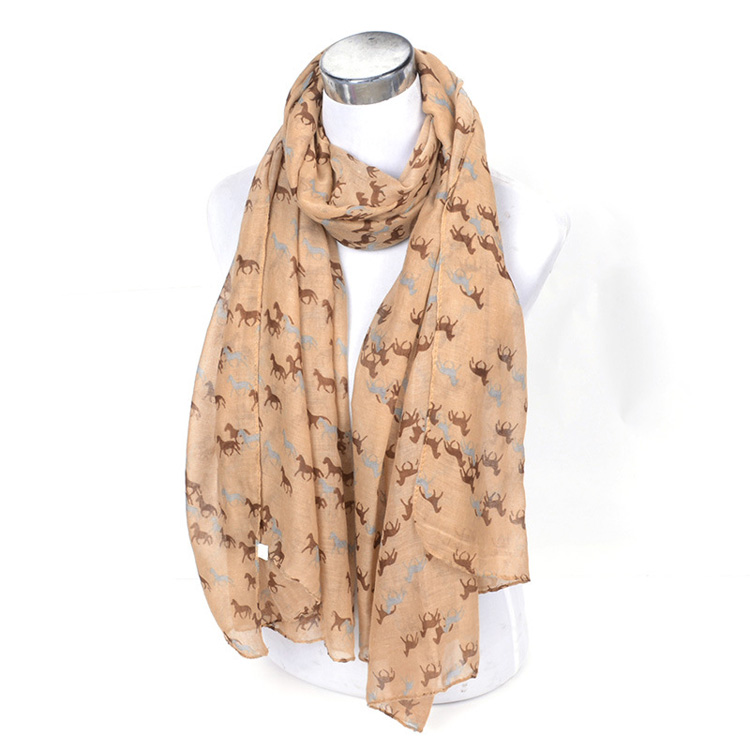 Wholesale viscose scarf animal print