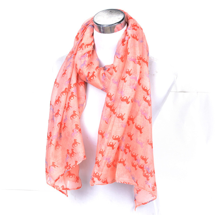 Wholesale viscose scarf animal print