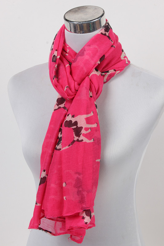 Wholesale silk scarf animal print