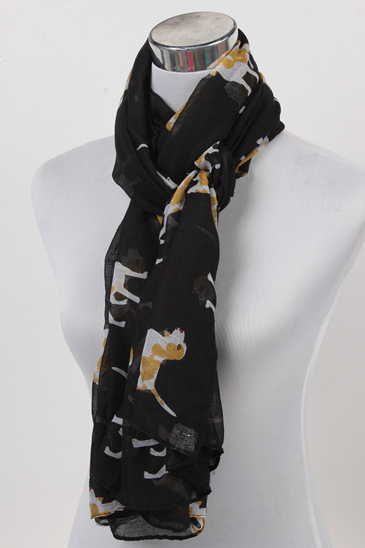 Wholesale silk scarf animal print