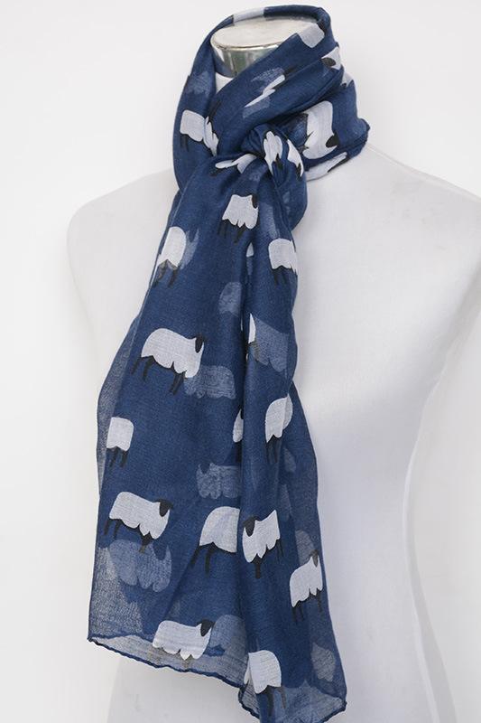 Silk animal print scarf wholesale