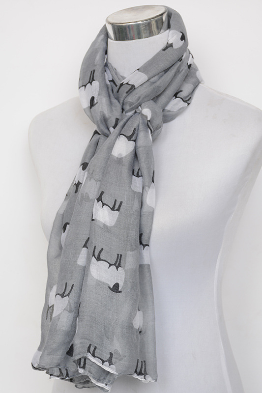 Silk animal print scarf wholesale