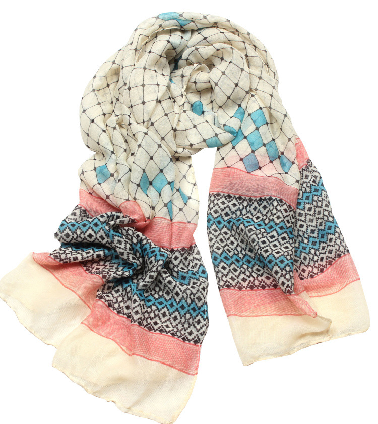 Viscose geometric scarf wholesale