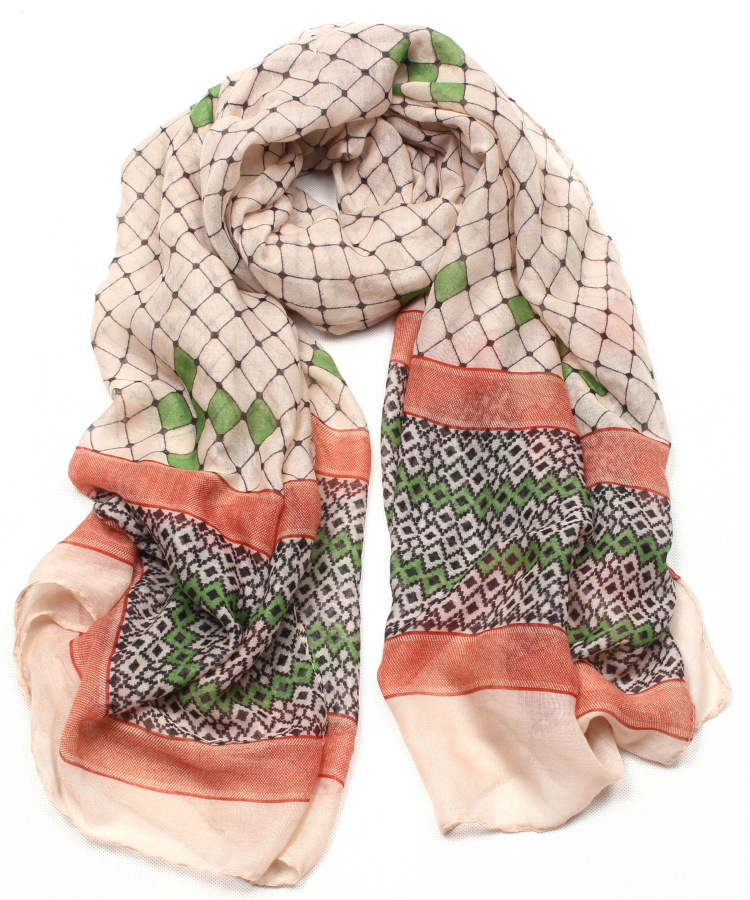 Viscose geometric scarf wholesale