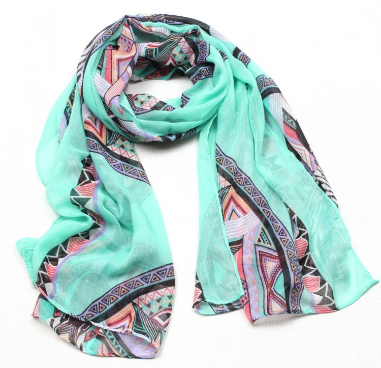 Geometric print ladies scarves wholesale