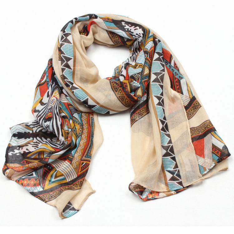 Geometric print ladies scarves wholesale