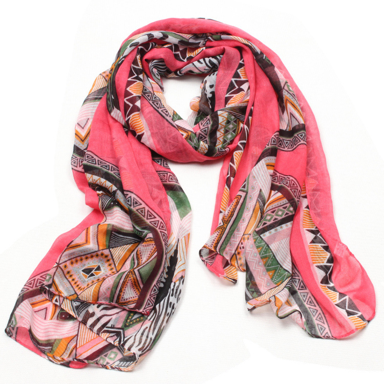 Geometric print ladies scarves wholesale