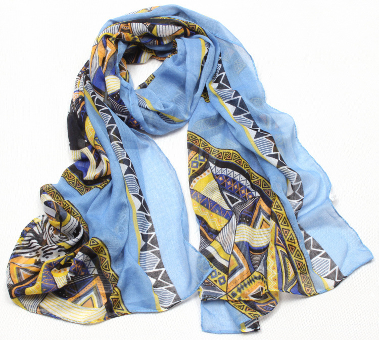 Geometric print ladies scarves wholesale