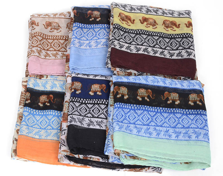 Wholesale animal print silk scarf