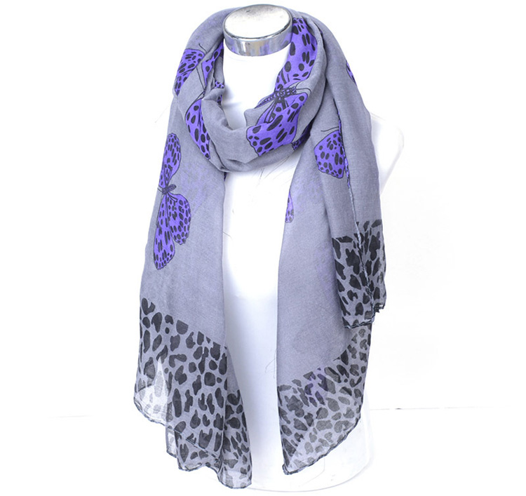 Leopard viscose scarf wholesale