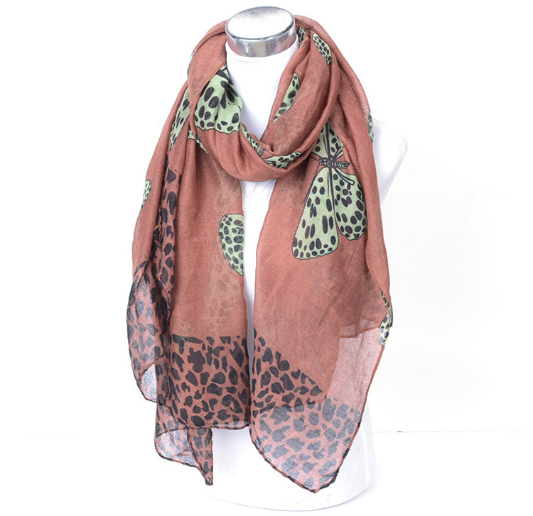 Leopard viscose scarf wholesale