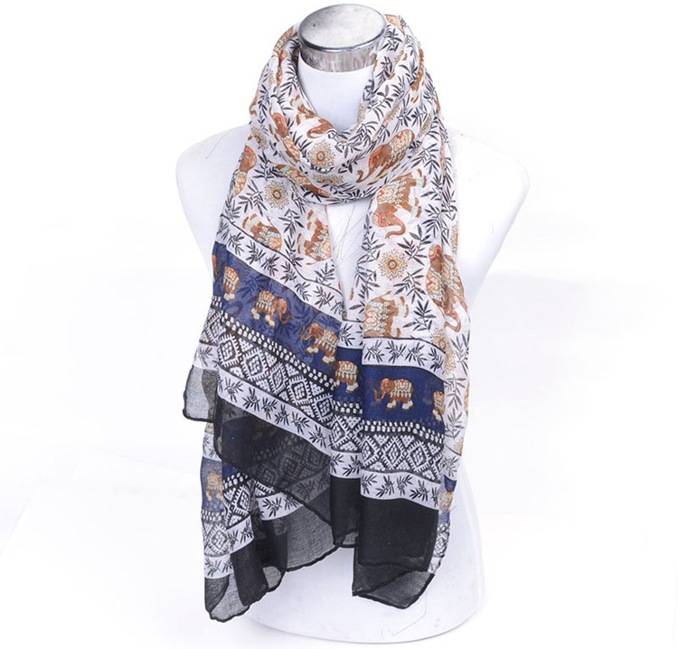 Wholesale animal print silk scarf