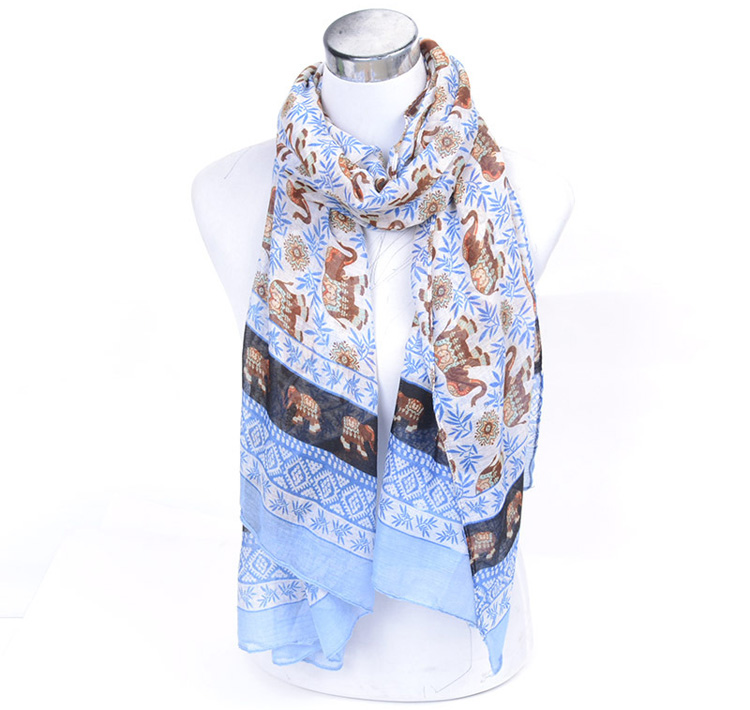Wholesale animal print silk scarf