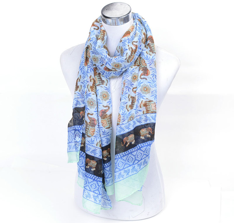 Wholesale animal print silk scarf