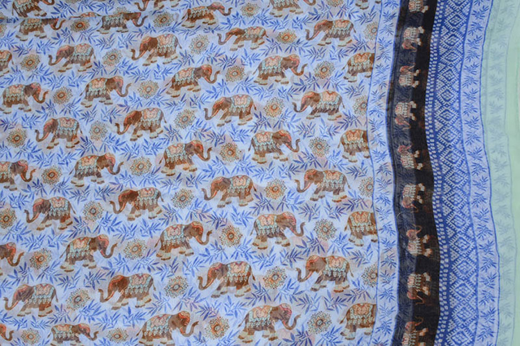 Wholesale animal print silk scarf