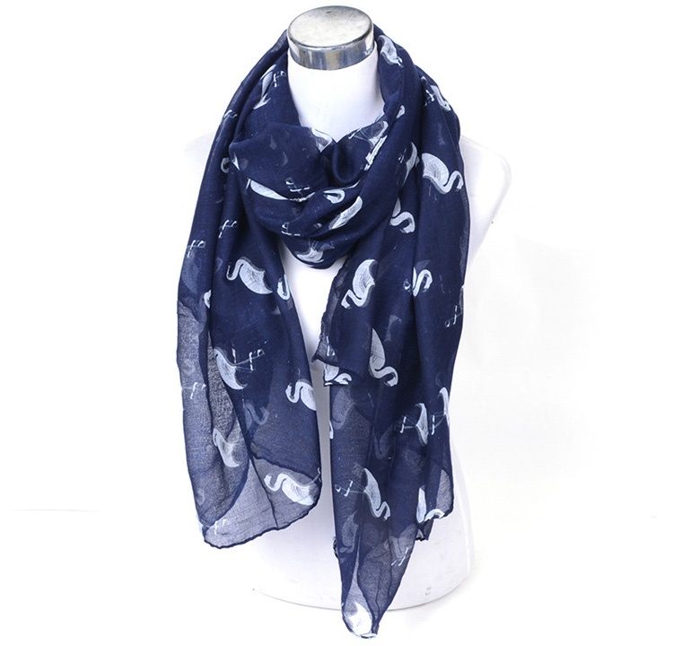 Wholesale animal print viscose scarf women