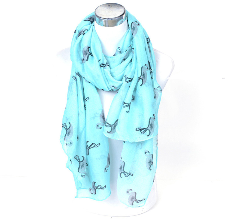 Wholesale animal print viscose scarf women