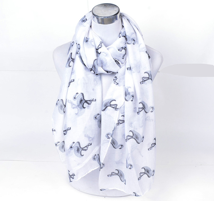 Wholesale animal print viscose scarf women