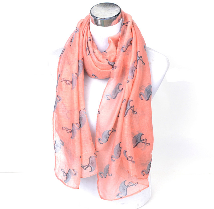 Wholesale animal print viscose scarf women