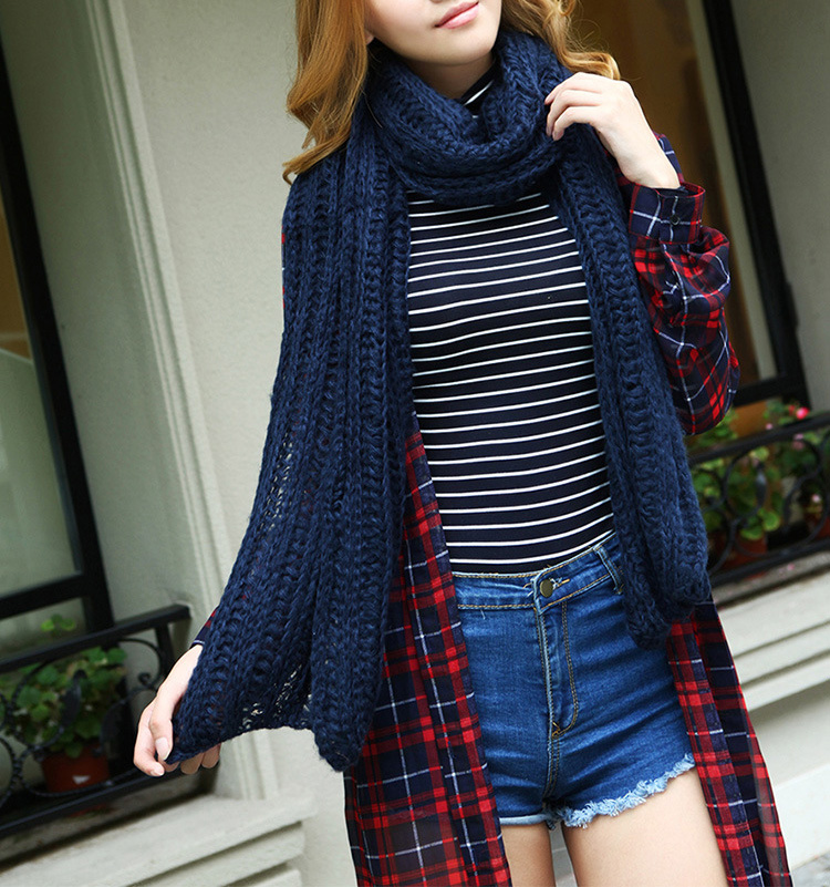 Knitted wool warm scarf wholesale
