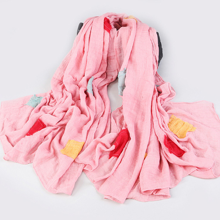 Fashion women cotton scarf wholesale