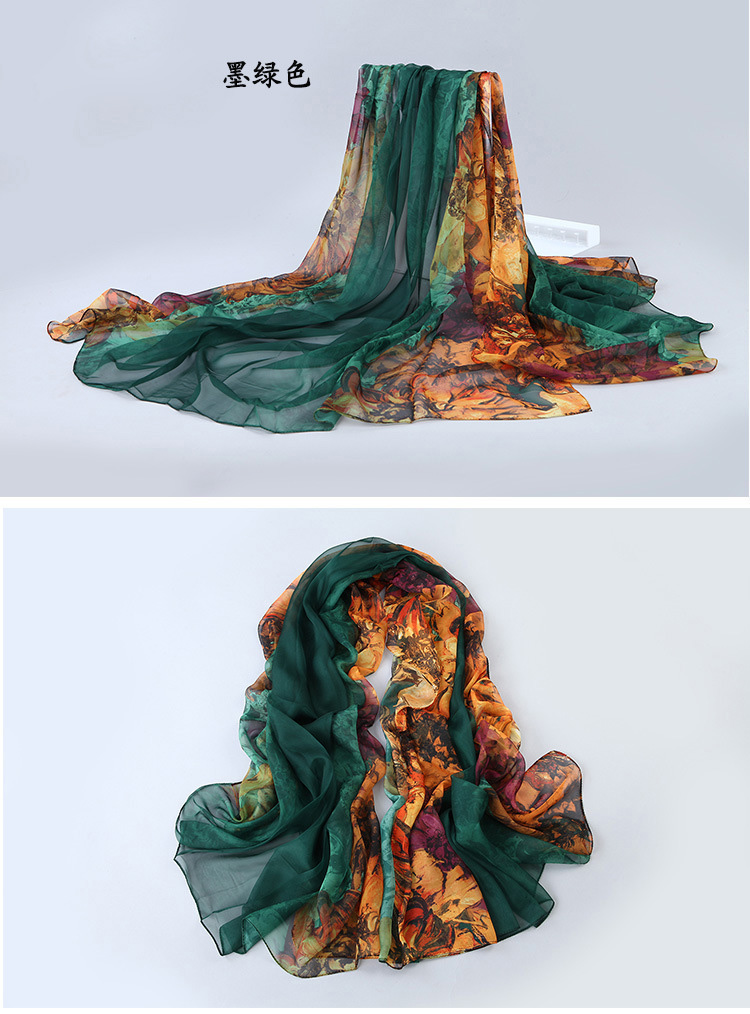 Fashion silk satin scarf wholesale